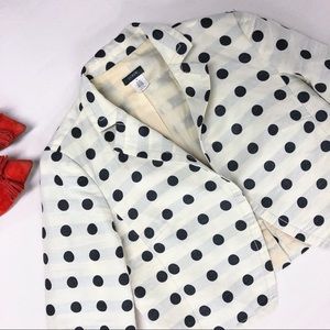 J.Crew Polka Dot Cropped Jacket